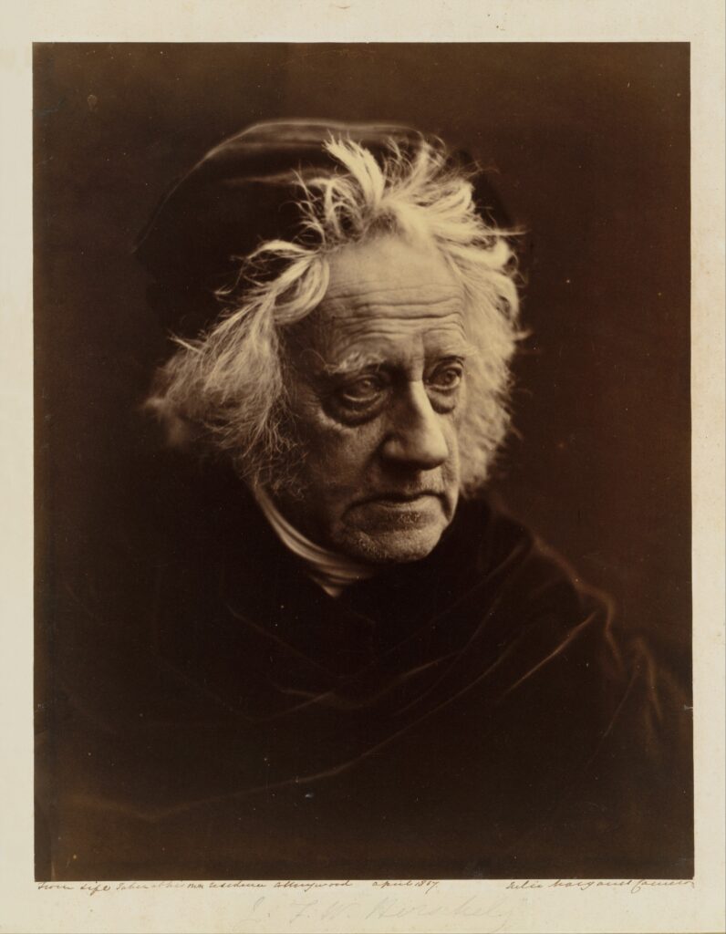 Portrait of Sir John Herschel by Julia Margaret Cameron, 1867.