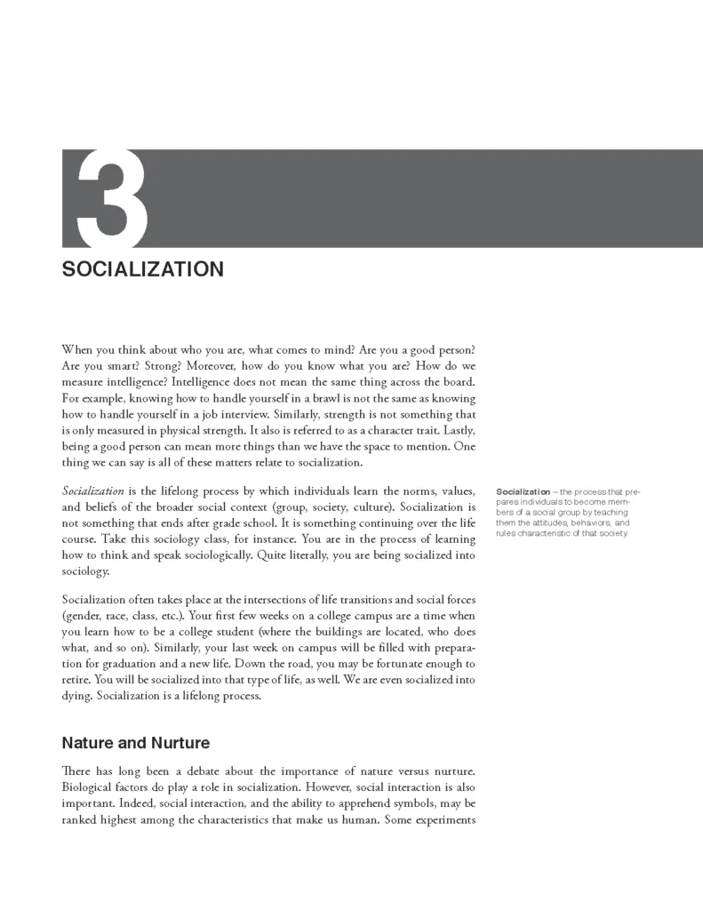 A textbook spread composed of text.